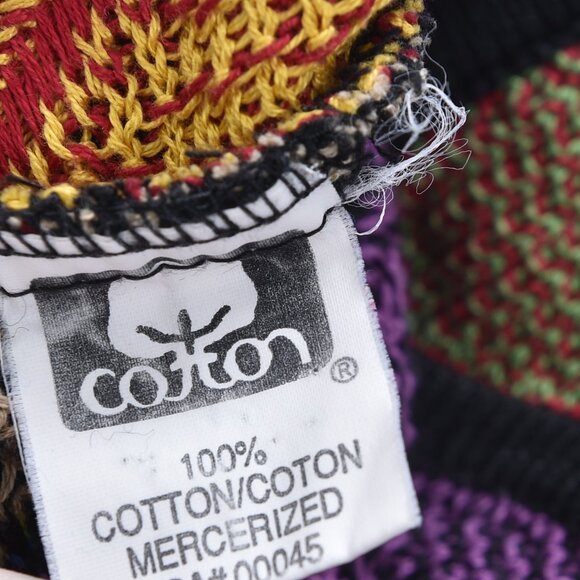 Vintage Sweater 90's Tundra Canada Knit 3D Diamond Coogie Style Large - Picture 10 of 10